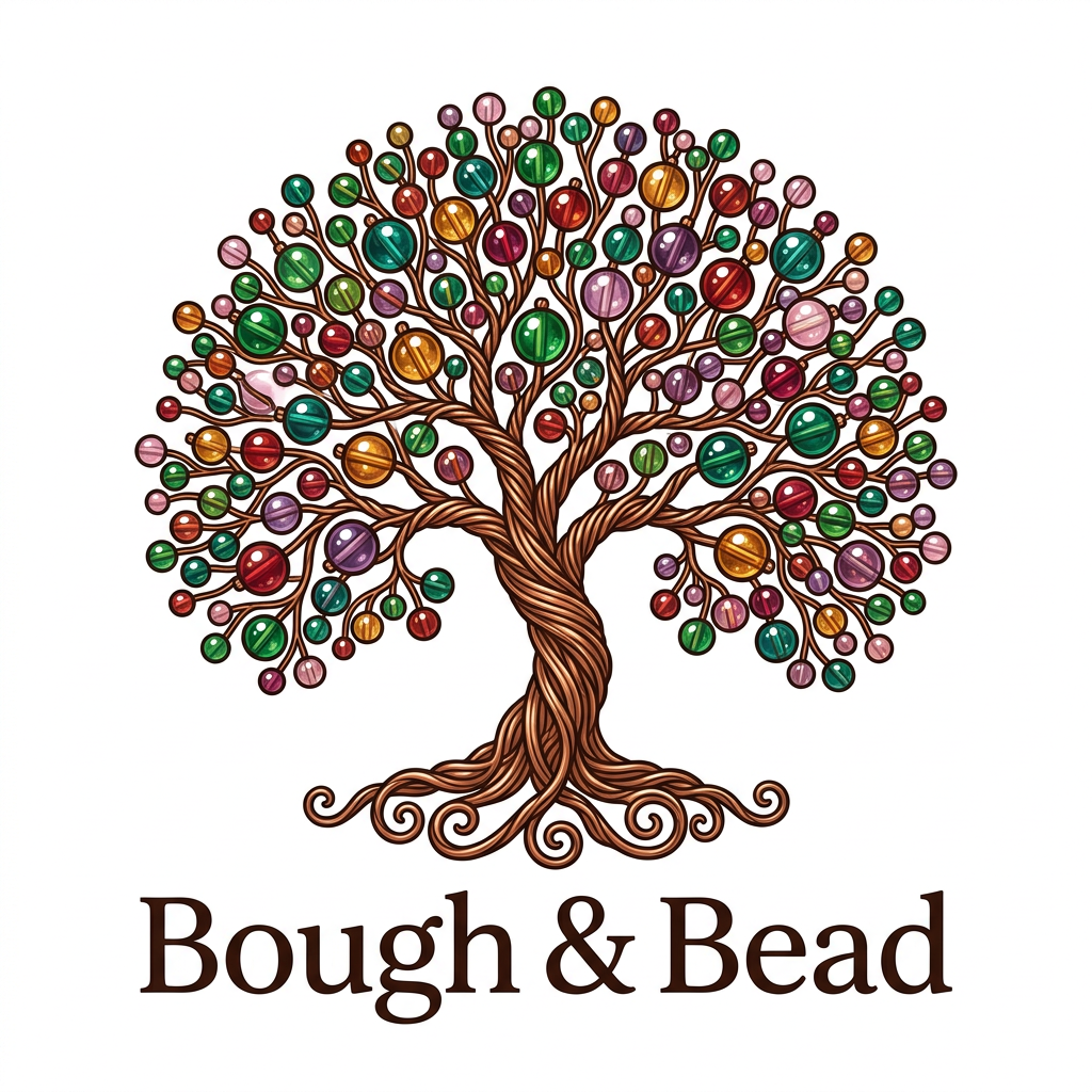 Light Blue and Green Spring Tree – Bough & Bead